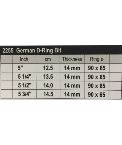Stübben Easy Control Special Duits D-ring Bit Dubbel Gebroken