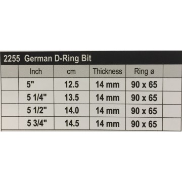 Stübben Easy Control Special Duits D-ring Bit Dubbel Gebroken