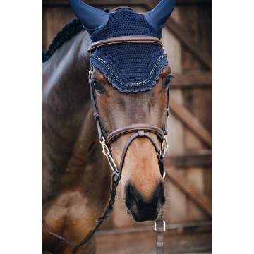 Kentucky Horsewear Fly Veil Wellington Stone and Pearl Soundless