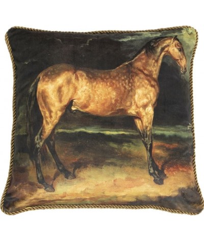 Mars & More Classic Velvet Cushion Horse Brown